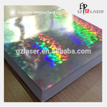 Anti-counterfeit holographic paper for lamination